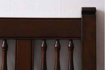 中古　松本民芸家具　D型布張り椅子　クラシカルなデザインが魅力の3人掛けソファ(ベンチ、ソファ)(定価約55万円)(R-039950)