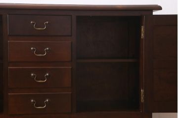 中古　松本民芸家具　クラシカルなデザインがおしゃれなA型ドレッサー(サイドボード、キャビネット)(定価約36万円)(R-039952)