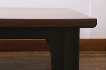 ビンテージ家具　松本民芸家具　ペイントでモダンに仕上がったT.K型座卓(ローテーブル)(R-039953)