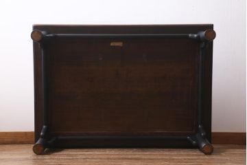 ビンテージ家具　松本民芸家具　ペイントでモダンに仕上がったT.K型座卓(ローテーブル)(R-039953)