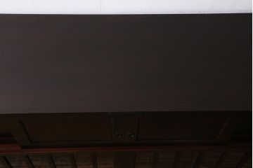 中古　筑後民芸家具　脚付リメイク　和モダンスタイルを高めるサイドボード(戸棚、キャビネット)(R-039955)