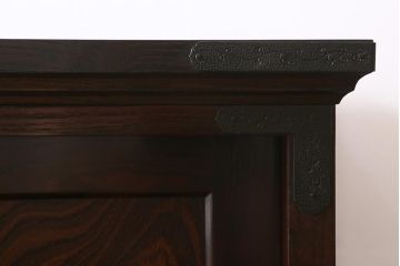 中古　筑後民芸家具　脚付リメイク　和モダンスタイルを高めるサイドボード(戸棚、キャビネット)(R-039955)