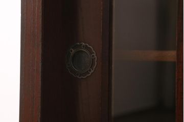 中古　筑後民芸家具　脚付リメイク　和モダンスタイルを高めるサイドボード(戸棚、キャビネット)(R-039955)