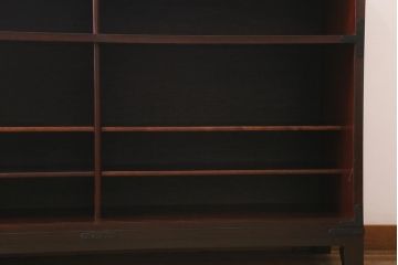 中古　筑後民芸家具　脚付リメイク　和モダンスタイルを高めるサイドボード(戸棚、キャビネット)(R-039955)