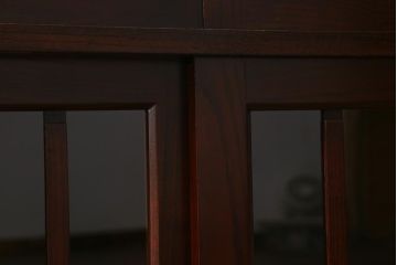 中古　筑後民芸家具　脚付リメイク　和モダンスタイルを高めるサイドボード(戸棚、キャビネット)(R-039955)