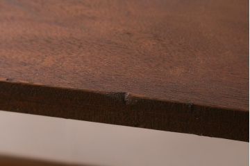 アンティーク家具　古材一枚板リメイク　ラワン材　空間をお洒落に演出する鉄脚テーブル(コンソールテーブル、作業台)(R-039964)
