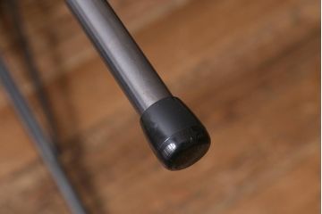 アンティーク家具　リメイク　栃の木一枚板　古材を活かした鉄脚テーブル(ダイニングテーブル、カフェテーブル、作業台)(R-039975)