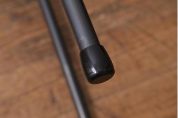アンティーク家具　古材一枚板リメイク　朴の木を活かしたシンプルな鉄脚テーブル(コンソールテーブル、作業台)(R-039976)