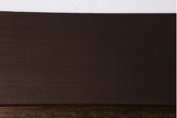 アンティーク家具　古材一枚板リメイク　ラワン材を活かしたシンプルな鉄脚テーブル(コンソールテーブル、作業台)(R-039977)