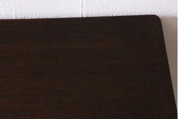 アンティーク家具　古材一枚板リメイク　ラワン材を活かしたシンプルな鉄脚テーブル(コンソールテーブル、作業台)(R-039977)