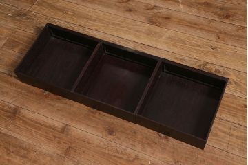 アンティーク家具　昭和初期　紫檀(したん)材　上品でモダンな佇まいの飾り棚(茶棚、収納棚)(R-039983)