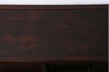 アンティーク家具　昭和初期　紫檀(したん)材　上品でモダンな佇まいの飾り棚(茶棚、収納棚)(R-039983)