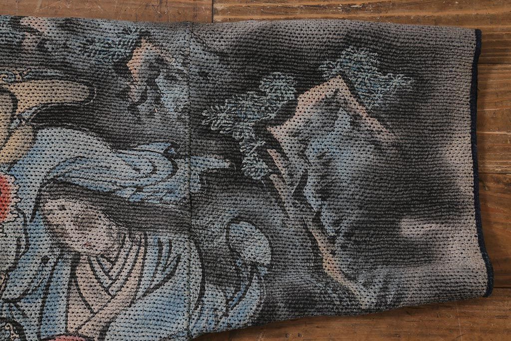 骨董　江戸明治期　火消刺し子半纏(火消刺子袢纏)(R-039989)