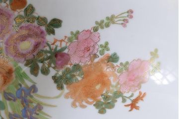 レトロ雑貨　昭和中期　輸出用　九谷色絵深鉢　未使用(R-039998)