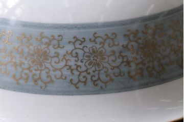 レトロ雑貨　昭和中期　輸出用　九谷色絵深鉢　未使用(R-039998)