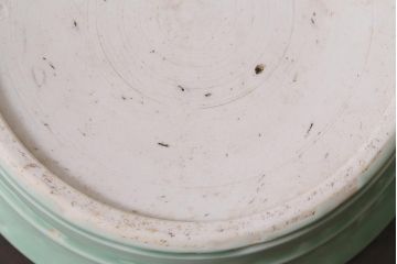 アンティーク雑貨　明治大正期　金魚図　青磁鉢　深皿(R-039999)