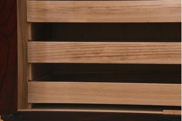 リメイク家具　伝統民芸　岩谷堂箪笥　和箪笥と収納棚の2wayが魅力の脚付サイドボード(衣装箪笥、収納棚)(R-040006)