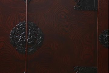 リメイク家具　伝統民芸　岩谷堂箪笥　和箪笥と収納棚の2wayが魅力の脚付サイドボード(衣装箪笥、収納棚)(R-040006)