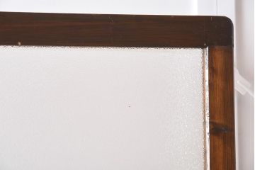 アンティーク家具　ダイヤガラス　レトロな雰囲気漂う大ぶりなつい立て(衝立、パーテーション)(R-040014)