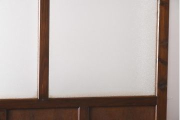 アンティーク家具　ダイヤガラス　レトロな雰囲気漂う大ぶりなつい立て(衝立、パーテーション)(R-040014)