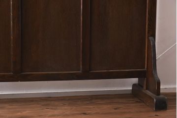 アンティーク家具　ダイヤガラス　レトロな雰囲気漂う大ぶりなつい立て(衝立、パーテーション)(R-040014)