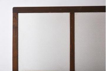 アンティーク家具　ダイヤガラス　レトロな雰囲気漂う大ぶりなつい立て(衝立、パーテーション)(R-040014)