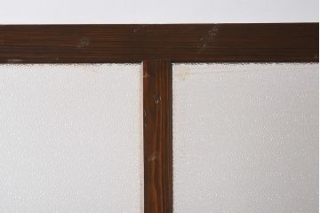 アンティーク家具　ダイヤガラス　レトロな雰囲気漂う大ぶりなつい立て(衝立、パーテーション)(R-040014)