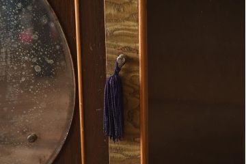 和製アンティーク　力強い木目が印象的な鏡付きの衣装タンス(チェスト、和たんす、収納箪笥、引き出し)(R-040016)