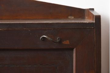アンティーク家具　栓材　象嵌がおしゃれなライティングビューロー(簿記机、在宅ワーク、在宅用ワークデスク)(R-040017)