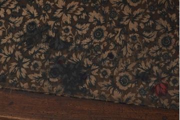 アンティーク家具　栓材　象嵌がおしゃれなライティングビューロー(簿記机、在宅ワーク、在宅用ワークデスク)(R-040017)