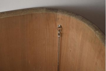 中古　昭和後期　蓋付き　角丸型　サワラ材　味のある木桶風呂(木製浴槽)(R-040021)