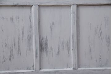 アンティーク建具　和製アンティーク　昭和初期　シャビーなペイントがお洒落!レトロなガラス戸4枚セット(引き戸、建具)(R-040031)