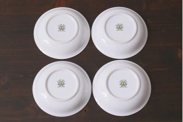 アンティーク雑貨　昭和中期　オールドノリタケ　小皿4枚セット(プレート、洋食器)(R-040035)