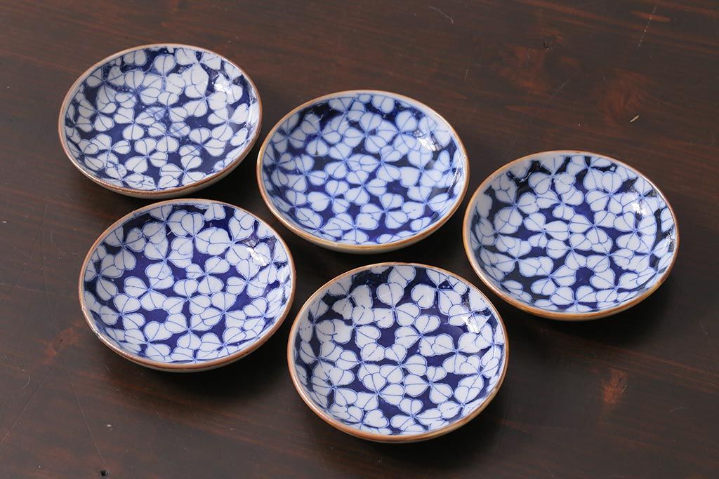 アンティーク 皿 小皿 5枚 長皿 1枚