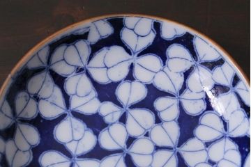 アンティーク雑貨　昭和初期　印判小皿5枚セット(和食器)(R-040038)