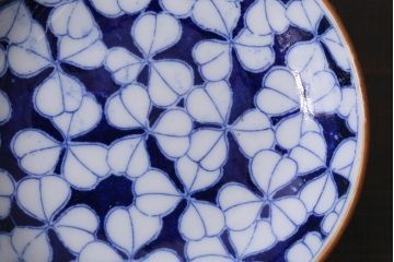 アンティーク雑貨　昭和初期　印判小皿5枚セット(和食器)(R-040038)