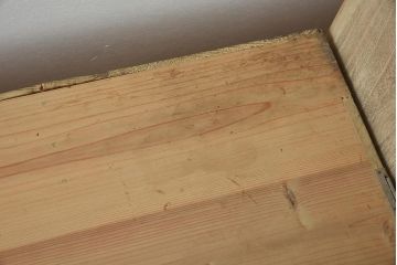 アンティーク家具　昭和中期　前面桐材　シンプルな戸棚付き重ね箪笥(和タンス、チェスト、収納棚、桐箪笥、桐たんす)(R-040050)