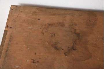 アンティーク家具　大正昭和初期　前面ケヤキ材　木の風合いが楽しめるシンプルなチェスト(引き出し、和タンス)(R-040051)