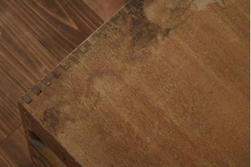 レトロ家具　ニコニコ 絹糸カード巻　卓上サイズの糸ケース(小引き出し)(R-040054)