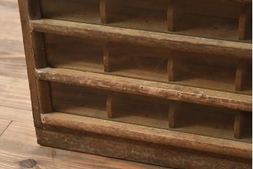 レトロ家具　ニコニコ 絹糸カード巻　卓上サイズの糸ケース(小引き出し)(R-040054)