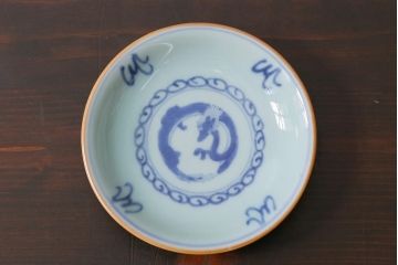 アンティーク雑貨　江戸期　萬歴年製　小皿2枚(和食器)(R-040061)