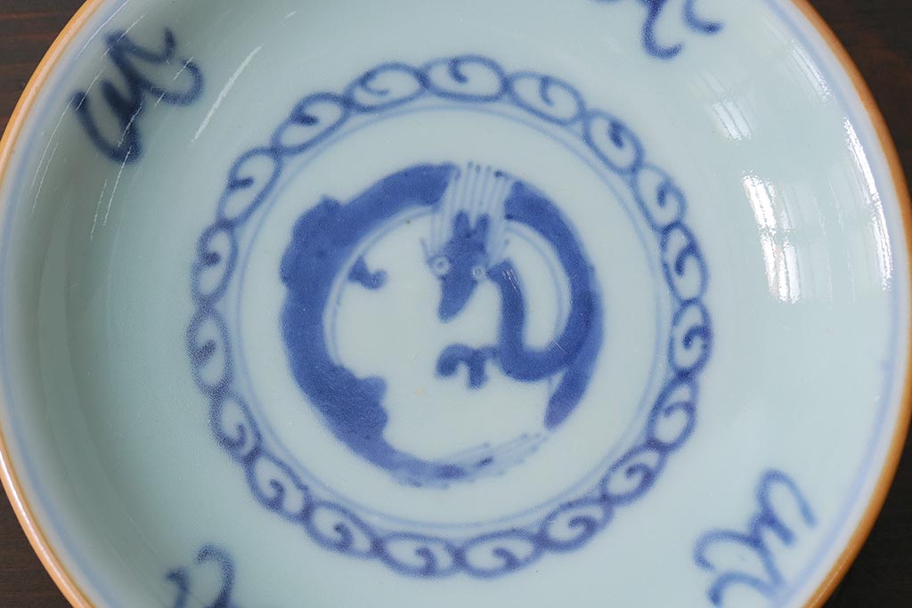 アンティーク雑貨　江戸期　萬歴年製　小皿2枚(和食器)(R-040061)