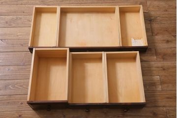 絶版品　北海道民芸家具　風格漂う両袖ライティングビューロー(デスク、在宅ワーク、在宅用両袖机)(R-040075)
