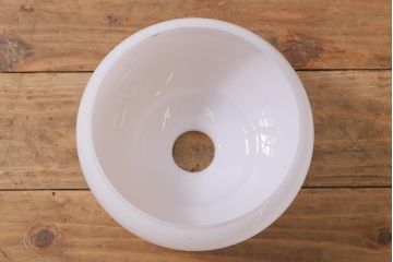 アンティーク照明　昭和レトロ　鶴の透かしが素敵な切子のペンダントライト(天井照明、吊り下げ照明、シェード)(R-040083)