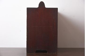 アンティーク雑貨　引き出し付き　小物収納におすすめな木製のおかもち(岡持ち)(R-040089)