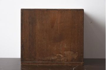 アンティーク家具　和製アンティーク　昭和初期　前面タモ材　玉杢　木目が目を引く小引き出し(卓上収納、小物収納)(R-040090)