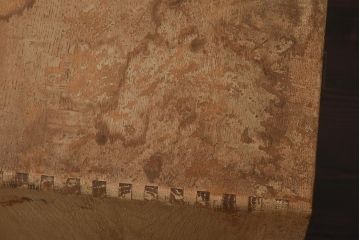 レトロ家具　昭和レトロ　昭和中期　ネームプレート付き　レトロな佇まいが魅力の小引き出し(小物収納、サイドチェスト)(R-040091)