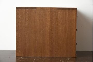 レトロ家具　昭和レトロ　昭和中期　素朴な風合いがレトロな小引き出し(小物収納、卓上収納)(R-040092)