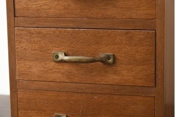 レトロ家具　昭和レトロ　昭和中期　素朴な風合いがレトロな小引き出し(小物収納、卓上収納)(R-040092)