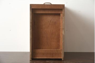 レトロ家具　昭和レトロ　昭和中期　素朴な風合いがレトロな小引き出し(小物収納、卓上収納)(R-040092)